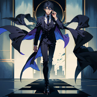 1
A close-up of a man in a suit and tie, he is wearing a suit, Single character full body, Anime handsome man, Tall anime guy with blue eyes, Dark suit, Handsome anime pose, full body single character, wearing a black noble suit, male anime character, Delicate androgynous prince, Portrait of Gamon Jandrey Grimdak
2
A close-up of a man in a suit and tie, a character portrait inspired by Okumura Togyu, Pisif, shin hanga, he is wearing a suit, Single character full body, Anime handsome man, Tall anime guy with blue eyes, Dark suit, Handsome anime pose, full body single character, wearing a black noble suit, male anime character --auto