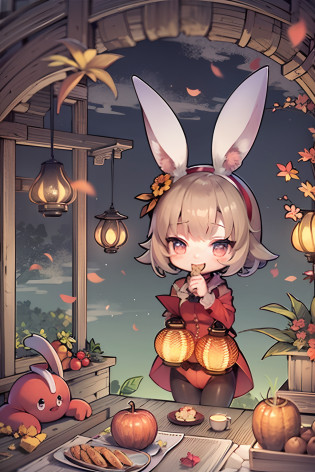 edgBunny?adolable?Mid-Autumn Festival