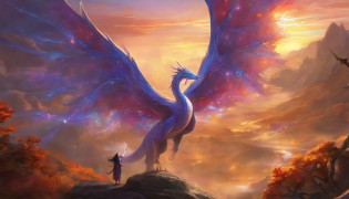 (masterpiece, top quality, best quality, official art, beautiful and aesthetic:1.2), (1girl), extreme detailed eyes, (fractal art:1.3), colorful, highest detailed, (perfect face), shiny skin, HDR, (white cloak golden lines:1.2), galaxy, (light streaks), striking visuals, (dynamic streaks, luminous trails:1.2), vibrant colors, (phoenix), (dragon)