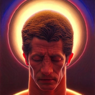 cinematic portrait of a god, only head and chest, exotic god features, desaturated, Tim Hildebrandt, Wayne Barlowe, Bruce Pennington, donato giancola, larry elmore, maxfield parrish, Moebius, Thomas Ehretsmann, oil on canvas, gouache painting, masterpiece, trending on artstation, cinematic composition, dramatic pose, beautiful lighting, sharp, details, hyper-detailed, HD, 4K, 8K