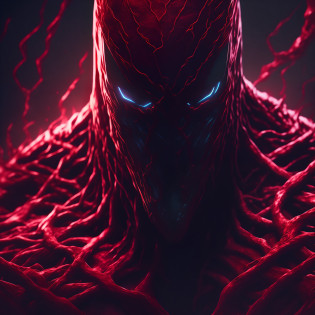 Carnage (Marvel),  cyberpunk, 8K.
