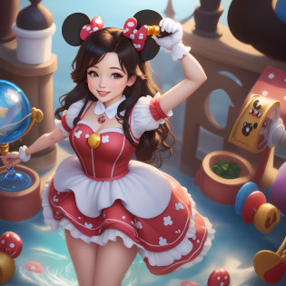 Mickey mouse Disney princess