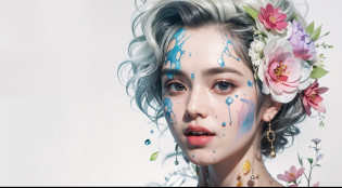 Marilyn Monroe stechu,(white background:1.4), ((tachi-e)), original,(illustration:1.1),(best quality),(masterpiece:1.1),(extremely detailed CG unity 8k wallpaper:1.1), (colorful:0.9),(panorama shot:1.4),(solo:1.2), (ink splashing),(color splashing),((watercolor)), clear sharp focus,{ 1girl standing },((korean style )),flower background,outdoors,rocks, looking at viewer, make happy expressions,soft smile,pure,beautyfull detailed face and eyes,beautyfull intricacy clothing decorative pattern details, black hair,black eyes,colorwater