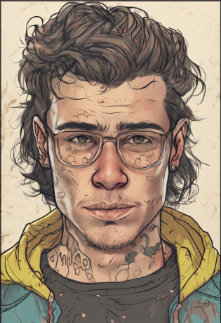 bareface,((Dirty face)),numb expression,com cores neutras, ((((hdr)))), ((((pastel colour)))),  A boy with? 30 years old, street smiling, Backpack, Dirt stains cov, Tattered clothes,ponytails, epic realistic, Photo, Faded, complex stuff around, intricate background, soaking wet, intricate scene, art  stations, Intricate details, vignette sharp focus, documentary film footage, High resolution photography, supple skin pores, Real Human, Detailed skin texture, cinematic movie image, upperbody shots, Detailed skin, 20-megapixel, detailed face skin, cinematic grain, Portrait, Epic (Photo, Studio lighting, hard light, Sony A7, 50 mm, Matte skin, pores, colours, ultra�-�detailed, Hyperrealistic) ::n_ (NSFW:1.5),Hat, escala cinza, Black and white, Poor rendering Poorly drawn face Poor detail Poorly drawn hand Poor hand rendering Low resolution Poor composition Body part mutation Image blur Disfigurement Oversaturation Poor anatomy Deformation Physical characteristics Fusion fingers Too many fingers Double head, a 3D render, Drawing, Painting, watermarked, footnote, Poor rendering Poorly drawn face Poor detail Poorly drawn hand Poor hand rendering Low resolution Poor composition Body part mutation Image blur Disfigurement Oversaturation Poor anatomy Deformation Physical characteristics Fusion fingers Too many fingers Double head, Cartoon, ?.3D, Painting, Drawing, (disfigured)+,(bad art)+, (Deformed)+, (badly drawn)+, (extra limb)+,(Close up)+, strange colours, Blurry, Boring, Sketch, lackluster, Face portrait, Self-portrait, signatures, letters, watermarked, escala cinza, Hat, escala cinza, Black and white, Poor rendering Poorly drawn face Poor detail Poorly drawn hand Poor hand rendering Low resolution Poor composition Body part mutation Image blur Disfigurement Oversaturation Poor anatomy Deformation Physical characteristics Fusion fingers Too many fingers Double head, a 3D render, Drawing, Painting, watermarked, footnote, Poorly rendered Poorly drawn faces Poor facial detail Poorly drawn by hand