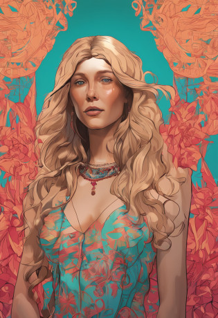 Surrealist portraits of women by David Hockney and Alphonse Mucha?Fantasyart?photographrealistic??????artstation?poster for?Volumetriclighting?Very detailed faces?4 k??1girl?in the darkness nigth?deep shading?low tune?Cowboy photos,(formal outfit:1.4),long whitr hair,whaite hair, above waist?Bare chest?No top clothes?milky white?Leaking ?beautiful and clear eyes? dampness? profesional lighting? ?????????? delicatenecklace? Delicate earrings?big breasts beautiful? big breasts enchanting? hyperdetailed painting