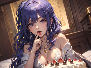 ?Cute beauty eating Black Forest cake? situation?After half a year of dating, I want to help my boyfriend celebrate his birthday?Take off your coat?Expose off your underwear?Then take out the cake you made?But because of the small embarrassment of forgetting to bring cutlery?I joked with my boyfriend?So hair?His face and chest were covered with cream? In the end, The boyfriend offered to grab it directly with his hand?Feed into your mouth?But I am afraid that my rude and embarrassing side will be seen by the boyfriend who has just dated in front of me?So while one hand is busy grabbing cake and wiping face?Hide shyly, But at the same time, I still want to feed my boyfriend a bite of the birthday cake he made? Action 1.?Because of the funny fights?The cream is dyed snow-white... above?There are also some in the left eye?Show playfulness and cuteness, a little boring?But a little seductive for the eyes?Don't forget to wipe shyly? Action 2.?The left hand grasps a large palm-sized cake?Because I'm shy, I want to hide my hand holding the cake?So turn your palm slightly inward towards yourself?Not so generous to grab the cake? Action 3.?Because my hair is covered with cream, I gently wipe my cheek with the small arm of the same hand(It's a bit like a cat washing its face)? Action 4.?Too shy to look?So the head is low?The hair is a little wet?Because it was just soiled with cream?But eyes look at the camera?With your right hand, He pinched a small piece of the peeled cake?Feed the lens?The mouth is still slightly open?It was as if she could be heard yelling?aaaaaaaaaax??aaaaaaaaaax???Mouth open??? Scenes?Girls' room on bed costume?Sexy black screen printed suit inside+undergarments+I took off half of the cute shirt that was still hanging on my body(This is deliberately to highlight the mood of the little woman who wants to be sexy on the inside and cute on the outside, huge tit?blush?