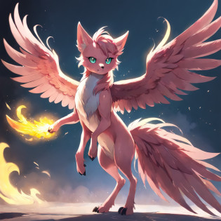 Author: kenket, Author: totesfleisch8, (Author: Thebigslick, Author: Silverfox5213:0.8), (by syuro:0.2), (full body shot), The body of a feral bird, Detailed and extremely fluffy body fur, fluff, Masterpiece, l Detailed background information, Happy, (uploaded on e621,8K, RAW photo, High Resolution,high quality), ((Masterpiece)), woman's, (frontal view), (Cinematic lighting), Backlighting, (shaded), (Simple gradient background), Author: Dagasi, (Author: personalami), [by ruan jia], Fluttershy, pink hair, turquoise eye color, (Fluttershy|phoenix:1.1), flying, wings, Fire Wings, full length, claws, (Bird's beak), (phoenix), large wings, fiery hair, splash art style, monster, feathered wings on its back, long hair, birdy, [cropped shot edges], birdy legs,
