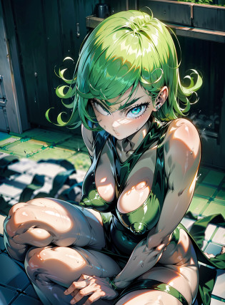 Anime-style face? SGreen curls: 1.5, Slender legs, Smooth legs without the slightest folds? Skinny black latex cleavage dress, tiny waist, Thin waist: 1.7,ultra realistic 8k cg, masterpiece, ((ultra detailed background, delicate pattern, intricate detail)), (highly detailed, fine details), best quality, (photorealistic:1.7)?Greasy body, There is a body where lubricating oil flows down, Verism, Verism? (NSFW:1.3), the perfect body. (sexy eyes) (seductive eyes) (clothes wet with water) (completely transparent plastic top) (suspender stockings, suspender stockings, high-gloss stockings) fleshy thighs tightened by high-gloss suspender stockings, huge soft breasts. Outermost transparent gauze on body, beautiful woman, surreal, 1 girl, ((facing the audience, hand caressing her chest)), (huge soft breasts, charming body: 1.8), sit-ups: 1.6, green hair: 1.9, (wet rain, rain wet, wet body: 1.9), painting, masterpiece, best quality, ultra-detailed, absurd, portrait beautiful, solo, earrings, jewelry, bikini, smile, sexy belt outfit, tank top, sky, day, swimwear, outdoors, gloves, necklace, transparent bikini, sexy, volumetric lighting, best quality, masterpiece, intricate details, realistic skin texture, pixiv, ultra-detailed, artstation trend,oilly skin, wet rosy skin thin waist: 1.6, Large, upturned breasts, transparent clothes, enormous breasts, anime characters, anatomically correct, textured skin? (nsfw:1.3)enormous breasts, The picture is colorful, The brushstrokes of figure painting are multi-layered and rich?
