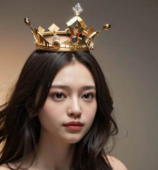 with a crown on her head?The background is the Araved woman of the logo, wearing crown, Wearing a crown, wearing tiara, floating crown, with crown, crown, queen crown on top of her head, wearing a paper crown, Crown on head, wears a light grey crown, With a crown, wearing huge golden crown, resembling a crown