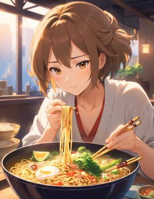 Delicious and tempting spicy noodles?Fresh vegetables are plentiful?The aroma of the poached egg is overflowing?Brown shell is delicious and delicious?A pimenta tem um sabor forte?The yellow bamboo shoots are crispy and delicious?O fungo tem um sabor delicado?A coalhada de soja tem um bom sabor final?The noodles caught by the chopsticks are fragrant?illustration