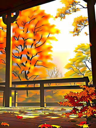 absurderes, Masterpiece, A high resolution, Cinematic, Full-HD, 8K, intricately details, Ultra detailed, illustration, defoliation
Drifting past my window
Autumn leaves
Red and gold
I see your lips
Summer kisses
Sunburned hands
I used to hold
Since you are gone
The days are long
I'll hear it soon
Old Winter Song
But I miss you the most, My dear
When the autumn leaves begin to fall
Since you are gone
The days are long
I'll hear it soon
Old Winter Song
But I miss you the most, My dear
When the autumn leaves begin to fall
yes, I miss you the most, My dear
When the autumn leaves begin to fall