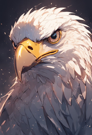 there is a drawing of a bird of prey with a yellow beak, eagle head, head of an eagle, with an eagle emblem, second eagle head, beak of an eagle, highly detailed vector art, eagle beak, eagle logo, eagle, white eagle icon, low polygons illustration, vector behance hd jesper ejsing, an eagle