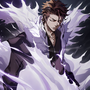 (masterpiece, best quality:1.2),1boy,solo,(S?suke Aizen),close up,badass pose,bleach, powerful aura, purple aura,8k,64k, HD, unparalleled masterpiece, dynamic lighting, cinematic, epic,highest quality digital art, Stunning art, wallpaper 4k,8k,64k, HD, unparalleled masterpiece, dynamic lighting, cinematic, epic