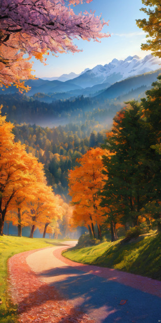Masterpiece, best quality, high quality, highly detailed CG unified 8k wallpaper, beautiful landscape oil painting, award-winning photography, blurred background, depth of field, HDR, flowers, color difference, photo realism, very detailed, artstation trend, CGSociety trend, complex, high detail, Midway art and masterpiece, the best quality, extremely detailed CG unified 8k wallpaper, lush summer landscape, rolling green hills stretching to the horizon, decorated with yellow and red colored flowers and purple, volume lighting and A masterpiece, high quality, extremely detailed CG unified 8k wallpaper, serene autumn scenery, surrounded by golden yellow, fiery red, and burnt orange trees. The fresh air is filled with the sweet aroma of fallen leaves and wood smoke. The ground was covered with a layer of warm leaves, rustling underfoot. In the distance, a mist-shrouded mountain, three-dimensional lighting and masterpieces, the highest quality, high-quality, and extremely detailed CG unified 8k wallpaper, snowsuits covered the amazing winter landscape, creating a sparkling white and cool blue world. Tall evergreen trees are tall and proud; their branches have been crushed by heavy snow, three-dimensional lighting, and masterpieces. The highest quality, high quality, and extremely detailed CG unifies a vibrant spring landscape full of new life and color. The rolling hills are covered with green carpets, adorned with delicate wildflowers in shades of pink, purple, and yellow, and three-dimensional lighting