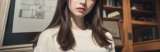 Pale-skinned 20-year-old Japan stands in front of Leonardo da Vinci's blueprints. Her silver, Medium length hair?Frame the shy face while glancing at the viewer. Her purple eyes stand out against her simple light white summer knit. The full-body portrait is photorealistic and sharply focused, showcasing a vintage aesthetic akin to an Instagram filter. The professional lighting highlights her glossy skin and the high-quality rendering, sunlight beams,  beste Quality, Realstic, photorealestic, beste Quality, masterspiece, extremelydelicateandbeautiful, higly detailed, Fine detail, Super Detail, highly resolution, higly detailed, Realstic, ultrahigh-detailing, beste Quality, ultrahigh-detailing, High-quality textures