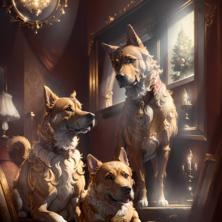 (masterpiece),(best quality), dog [yorkshire],((ultra-detailed)), (highly detailed CG illustration), (masterpiece:1.16), (best quality:1.32),(meticulous_detail),(high resolution:1.1),(best lighting:1.1), (best shade:1.1), (an extremely delicate and beautiful),(proper shading:1.1),(Illustration: 1.1),(Completed:1.1),Overlay,(appropriate setting), Yorkshire breed dog with Victorian clothing in beautiful decorated old room --auto --s2