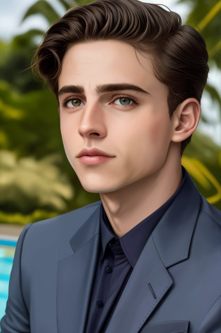 Homem de terno e gravata em frente a uma piscina, retrato de close-up headshot, retrato ultra detalhado, foto de retrato detalhada, Retrato de Timothee Chalamet, retrato profissional close-up, foto retrato suave 8 k, retrato de alta qualidade, Foto de perfil, retrato colorido detalhado, close-up headshot, Retrato close up do cara, Retrato de Tom Holland