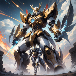 Pangu mecha is a concept derived from Chinese mythology?It is closely related to the story of Pangu's groundbreaking world?Reportedly?When the universe was just formed?Pangu uses his own body as a material?A huge set of mechanical armor was created?This is the so-called Pangu mech?

Pangu mechs are often depicted as massive and majestic armor?Made of strong metal or other supernatural materials?It possesses great strength and defense?Protects against a wide range of attacks and disasters?reputedly?Pangu mecha also has the power to open the world?At the beginning of creation?It uses huge weapons to split the chaotic universe into two halves?formed the world as we know it now?

Pangu mecha symbolizes the power of creation and order in Chinese mythology?It represents Pangu's sacred mission and immense power?Seen as the guardian of the universe?In cultural works?Pangu mechs are often portrayed as an important character?It can fight other gods or evil forces?Maintain balance and order in the universe?

generally?Pangu mecha is an armor that appears in Chinese mythology?Created by Pangu with his own body?With great strength and defense?It represents the power of creation and order?Seen as the guardian of the universe?In cultural works?Pangu mechs are often portrayed as important characters?Used to fight and maintain the balance of the universe?