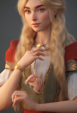 1girl, 18 years old, (((perfect fingers and short finger nails))), holding a sharp dagger ready to stab, sneaking through a well lit house of a hobbit, beautiful perfect hands and short finger nails , 8k ultra-realistic, pastel color scheme, soft lighting, golden hour, tranquil atmosphere