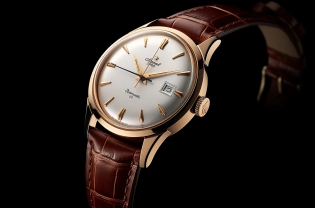 Commercial photography, glashuette original watch, Vintage Collection, The 1960s and 1970s, design classics. dynamic, studio light, 8k octane rendering, high resolution photography, hyperrealism, insanely detailed, fine details, on white isolated plain, 8k, ultra realistic, commercial photography, stock photo, professional colour grading, --ar 3:2 --style raw --v 5. 1 --s 250