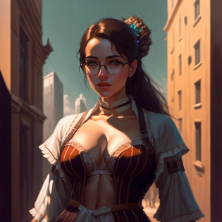 Gorgeous, Giantess, woman in a French maid uniform. Standing above a city. Deep chest, gorgeous, slim body. Highly detailed photo realistic digital artwork. High definition. Face by Tom Bagshaw and art by Sakimichan, Android Jones, Digital art, glow effects, Hand drawn, render, 8k, octane render, cinema 4d, blender, dark, atmospheric 4k ultra detailed, cinematic sensual, Sharp focus, humorous illustration, big depth of field, Masterpiece, colors, 3d octane render, concept art, trending on artstation, hyperrealistic, Vivid colors, modelshoot style, (extremely detailed CG unity 8k wallpaper), professional majestic oil painting by Ed Blinkey, Atey Ghailan, by Jeremy Mann, Greg Manchess, Antonio Moro, trending on ArtStation, trending on CGSociety, Intricate, High Detail, Sharp focus, dramatic, photorealistic painting art by midjourney and greg rutkowski, 16k, UHD, HDR10, ((Masterpiece)), AbsurdresModel: VinteProtogenMix