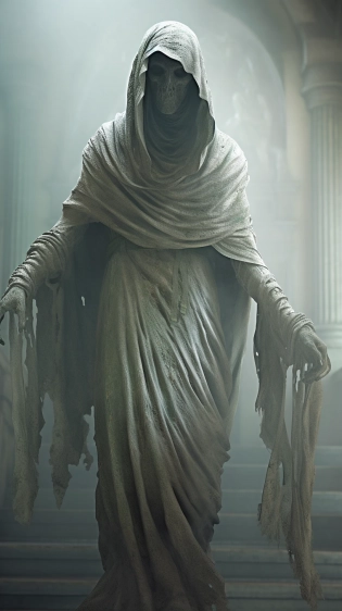 character design, dementor, mist, photorealistic, octane render, unreal engine, hyper detailed, volumetric lighting, hdr. --ar 9:16 --v 5. 1