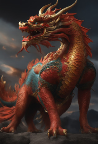 Humanoid Chinese dragon?Tunic?Domineering