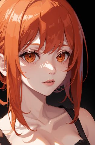 ((masterpiece)), ((best quality)), detailistic, precise and detailed, girl, blurred background,  <lora:makima:1> , circled iris shape , orange hairs , close up , makima