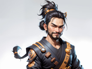 (Daisaku),(Need),(Super meticulous),(full bodyesbian:1.2),Super young man with Japanese geisha?Beautiful?orient?one tiger?Aeolian Thor?Raised sexy????Oriental face?TV Anchor?Bust portrait illustration?In black suit?a blue tie?The face is slightly chubby?The face was clean?without a beard?Black super short hair?Black eyes?Smile confidently?3C computer sub-products?iPad? iphone?Digital painting?3D character design by Mark Clairen and Pixar and Hayao Miyazaki and Akira Toriyama?The illustration is a high-definition illustration in 4K resolution?With very detailed facial features and cartoon-style visuals?