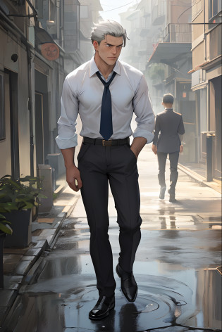 A3R1, Hector Fey?Look at the upper body more?Pants view?legs standing together?A3R1,pissing?Pee yourself?His own urine ran down his leg?perfect male figure? Aerith Gainsborough ,Put your hands in your pockets?Pee from his legs?blue colored eyes?Surrounded by other people? Stand in a very busy medieval castle?and the sun was shining brightly?Wear a tie?wearing leather belt?Long Sleeve White Shirt?Dye hair short?Wrist watch?Black suit trousers?dress shoes?Nervously bow your head?irate?embarressed?defeat?is shocked?panicking?worry?exteriors?On dry ground? A small puddle of his own urine formed around his feet?Very eager to pee?Wet yourself?Urine discharge?high detal?hentail realism?ultra-realistic realism?three sided view? A masterpiece of careful planning?A high resolution? hyper HD ?anatomy correct?super detailing?best qualtiy?A high resolution?8K