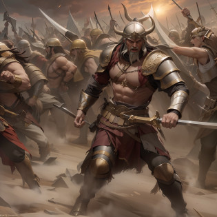 (La mejor calidad, Altas Resoluciones, fotorrealista:1.37), Ultra detallado, Hachas de guerra vikingas, resplandor celestial, Guerreros feroces, Antiguos campos de batalla, Guerreros de los dioses, Epic showdown, potencia intensa, Historical war, Dramatic lighting, Mystical aura, Armas divinas, Mythical battlefields, Lucha legendaria, Campeones heroicos, Fearless warriors, Leyendas antiguas, grito de guerra, Triunfo y gloria, immersive atmosphere, Epic combat, Escena impresionante, Mythical warriors, Old Norse, film-like composition, intense energy, Mythical heroes, mythical creatures, Fierce determination, Awesome action, dynamic poses, Choque monumental, Ethereal Beauty, Mythical realms, Mythical force, Divine Intervention