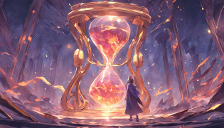 Time hourglass?The artifact of the Time Protoss?Can affect all the passage and change of time?Whether it's fast or slow?Can be used to speed up time?Slow down time?Stop time?Rewind time?Predict the time?It can also be used to create space-time rifts?Travel through time and space or change time and space?