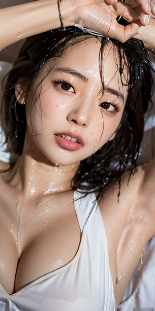 8K, beste Quality, Real Image, with intricate details, Super Detail, ultra-highres, Depth Field,(photorealestic,Realstic:1.2),??, 0.25 :: close up front , Licking the tip of a long and narrow wooden stick?I'm sticking out my tongue and licking.?beautiful detailed girls, highly detailed eyes and faces, Beautiful detailed eyes, huge filesize, (HugeBoobs), highly resolution, extremely detail, beste Quality, [??:1.6], extremely detail, SOS, finelydetail, beste Quality, Highly detailed ticker uniform 8K wallpaper, Cinematographic lighting, 1girls?17 yr old?Cute Japan high school girl?perfect body type?[Sheer sexy bra.]?Large, Taut chest?[gigant breasts?heavy breasts?H-cup:1.8]?Cute droopy eyes?sticking out the tongue?White School Blouse?brassiere?Sweating and getting wet?[sexual excitement:1.1?[laying on bed:1.5]?Raise both hands?Looking up at the ceiling tremendously?Armpit sweat?(The whole body is wet)?Lying in bed?Crying?