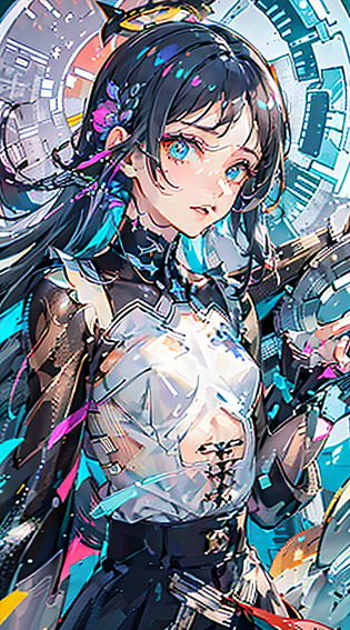 (Highestpicturequality),(Master'swork),(ultra-detailed),(Detailedeyedescription:1.0),(lensflare:1.0),(movieposter:1.0),(Tarotborder:1.0),theportraitiscentered,(close-up:1.0),(nagativespace:0.8),(negativespace:1.6),(solo),(floatingcolorful{wind|watermagic|ink|crystals|ice|fire|flame|lightning|web|rocks|sand|particles|sparkles|blood}:1.0),(manycolorful{soapbubbles|clouds|thorns|spikes|vines|currents|spirals|halos|wings|tatoos|cubes|octahedron}:1.0),(floating{red|green|blue|aqua|purple|yellow|black|white|grey|pink|orange|lime}{ribbons|feathers|particles|blades|droplets|snowflakes|softballs}:1.0),({crystal|ice|fire|flame|wind|water|earth|stone|space|musical|sonic|vortex}{magic|wings}:1.0),({raytracing,glowing|dappledsunlight,lightrays,caustics|night,blacktheme|mysterious,eerie|easygoing,pastel}:1.2),({colorful|iridescent|multicolored}:1.0),(beautifuldetailedglow:1.0),({leaningforward|leaningback|leaningtotheside|}:1.2),{(smile:1.0)|(smirk:1.0)|(grimexpression:1.0)},({small|small||lips,eyelashes}:1.0),{(openmouth:1.0)|(closedmouth:1.0)|},({eyelashes|eyeshadow||}),{oneeyeclosed|||},({red|green|blue|aqua|purple|yellow|black|white|grey|pink|orange|lime}hair:1.4),({short|long|medium}hair:1.0),({frombelow|fromabove|fromside|frombehind|facingviewer}:1.3),(halo:1.3),(headtilt:1.0),(dynamicpose:1.1),(asymmetricalhair:1.2),({red|green|blue|aqua|purple|yellow|black|white|grey|pink|orange|lime}{armor|dress|collaredshirt|suit|outfit}:1.0),({formal|military|techwear|urbanstyle|casual,casualclothes|fantasy,magician|feral,tribal|sci-fi,futuristic}),({plaidskirt|layeredskirt|puffydress|tights|pants|shorts}),({red|green|blue|aqua|purple|yellow|black|white|grey|pink|orange|lime}{eyes|eyes|pupils}:1.4),{(forehead:1.5),asymmetricalbangs|diagonalbangs|hairbetweeneyes|bluntbangs|sweptbangs},{oneeyecovered|ponytail|hightwintails|||},{straighthair|wavyhair|drillhair||},{longcoat|suitjacket|cloak|sweater|tie||},{(floatingcape:1.0),|}({foxears,foxgirl|vampire,batwings|pointyears,(elf:0.5)||}:1.1)