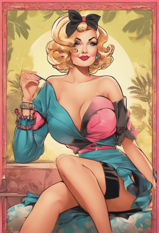 Karikatur einer Frau in einem schwarz-rosa Outfit mit einem Katzenschwanz, von Tex Avery, Pinup-Pose, inspiriert von Tex Avery, Pinup, Girl Pinup, Pin Up Girl, Anheften, Pinup Girl, Lola Bunny Fanart, Pinup Body, Pin-up Poster Girl, Pin-up, Pin - nach oben, Pin - Up Girl, Pinup-Modell, Pinup-Kunst