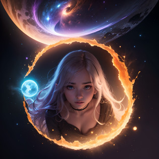 The Dream of a Cosmic Being (Fiction):** Imagine a universe where it was dreamt into existence by a cosmic being or deity. In this narrative, our reality is the result of the vivid dreams or thoughts of a powerful entity.
 within the darkness of the universe before there was a hole where lays space object then the process continues but still unseen until the hole ejected stars/sun in which brings light to the universe and reveal all the things that is ejected by the said hole and by now the hole continue to throw out things and bring changes or development to the universe