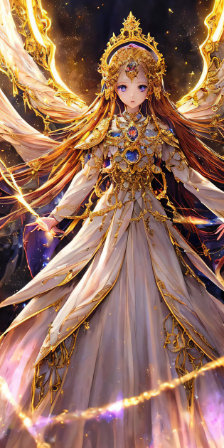 Super beautiful glowing eyes?((top-quality)), ((?masterpiece)), ((realisitic)), portlate,
1girl in?Um ser celestial?Deities?goddes?Particles of light?The halo?looking at the viewers?
(bio luminescent:0.95)?Vivid?colourfull?Farbe?(Shines?Shines)?
(Beautiful composition)?lighting like a movie?with an intricate?(Symetrical:0.5)?capricious?