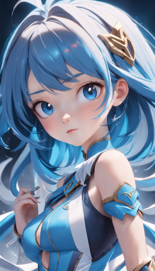 Letter A form?Two blue eyes, nase?Dita?3D illustration, 3 D ??, 3d matte illustration, toon render keyshot, 3d character, 3 d character, stylized character, 3 d character render, promotional render, character render, 3 d render stylized, Stylized 3 D, stylized 3d render, an animated character, official character illustration, 3D characters, 2 d render