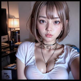 19-year-old girl , she is about 2 0 years old, Anime girl in real life, Chinese girl?Glows skin, badass,Cleavage is seductive?tightsuit?1girll?The upper part of the body?closeup cleavage??8K?RAW photos?Best picture quality?tmasterpiece?1.2???Fidelity?Realism?1.37?cleavage, ???huge tit,badass,Cleavage is seductive,Delicate underwear????