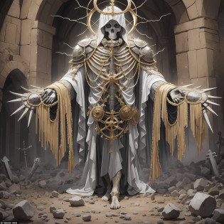 Prophesy to these bones and say to them: Dry bones, hear the word of the Lord! 5 Thus says the Sovereign, the Lord, to these bones: I will make a spirit enter into you, and you will have life. 6 I will put sinews on you, and I will make flesh appear upon you, and I will cover you with skin; I will put a spirit in you, and you will have life. Then you will know that I am the Lord.
