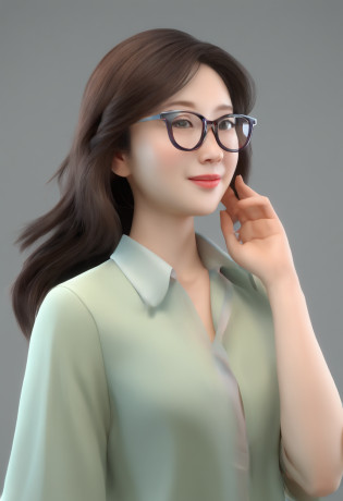 Mariko Urabe?A Japanese Lady?wears glasses