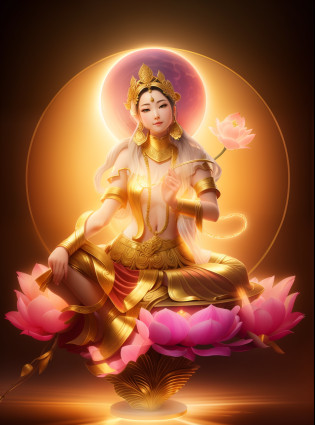 Goddess of beauty with green skin?Sitting on a lotus flower holding a lotus flower, ??Pink lotus???Wear a light brown dress?The skin is delicate and white?crown?Yingluo?Anatomically correct UHD curate??????? best qualtiy? photore? 8K? ?realisticlying? 1.2??A golden glow overhead?The halo?1.2??golden headdress?Brighter?tmasterpiece?best qualtiy?Complicated details?Light environment and crystals in the background?crystal?Portal of the future?3D light?k hd?magia?God of Light?The light from the back window is backlighted??????depth of fields?Gentle lighting?Tone-mapping?highly  detailed?concept-art?Smoothness?Clear focus?Dramatic lighting?highly detailed art?cinematic ligh?8K?amazing shadows?highly detailed back ground?1.2?an ancient Chinese goddess, Sit gracefully on a lotus, gilded lotus princess, Pink Lotus Queen, Realiy, sitting on a lotus flower, Lotus?3Drenderingof?