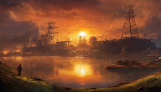Background Illustration, concept-art, jpn, Nuclear contamination, Radioactive waters, Global map, disaster