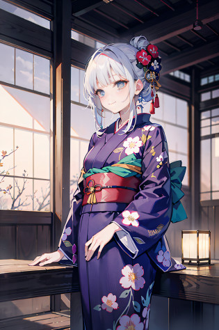 (a masterpiece of?beste-Qualit:1.2)?ultra hyper-detailed?lighting like a movie????Beautiful woman with sparkler????A smile?woman wearing the kimono, bath robe, classy yukata clothing, Wearing a colorful yukata, in a kimono, Wearing a kimono, japanese kimono, in a kimono, Komono, wearing a haori, Yukata with morning glory pattern, A Japanese style, Wearing kimono,