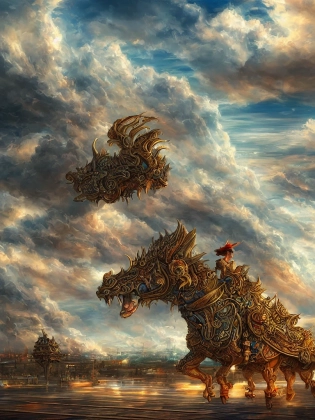 I get to the airport. wide view , nice clouds, godray, fantasy, intricate, richly detailed colored 3D illustration with background completely , Artgerm highly detailed, digital painting, trending on artstation, sharp focus, , illustration,