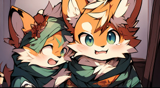 A squirrel leaning against a corner scared of hilarious style picture, Poor tears, commission on furaffinity, Portrait of a squirrel, fursona art, furaffinity commission, Confused eyes, Squirrel supplement, A squirrel, Anthropomorphic squirrel, Colored expressions, fursona furry art commission