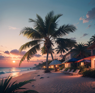 ((Best quality)), ((masterpiece)), (highly detailed:1.3),palm tree on a pink and blue background, tropical trees, tropical palms, palm trees, palm trees on the beach, coconut trees, palm trees in the background, tropical atmosphere,hyperrealistic,hyperrealism,hyperdetailed