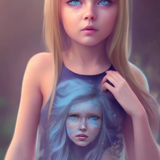 girl with blue eyes, detailed portrait of girl, , photorealistic girl render, beautiful , young girl portrait, beautiful girl, attractive young girl, fitting top, fitting shorts, beautiful face, full height, tears on face, barefoot legs