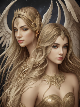 Angel hermoso y perfecto con alas definidas y detalladas, rostro hermoso y perfecto, ojos grises definidos, tunica blanca con destellos plateados y dorados, incrustaciones de joyas preciosas, Obra maestra, realismo, magia, fantasy, ser de luz, ser mistico y Celestial, hd,High quality and resolution, 8k --auto