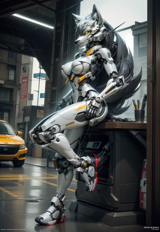 ((Solo)),((Furry)),((e621)),((Furry robotic wolf)),((Wolf robot girl)))?Made of metal??cyborg people?1.1???[coda|Line of detail]?1.3???complexdetails??hdr??complexdetails?Hyper-detailing?1.2??cinema shot?tmasterpiece?best qualtiy?A high resolution?Vaginal foreign body penetration?at centre,Robot feet?((Mechanical sneakers))? droid?(((((Robotic metal breasts)))))?(robotjoints)?(Robotic footwear)?Cool robot feet,robot leg,(Cyborg footwear)?((Robotic footwear)) ,(((Robotic breasts))),(((droid))),(((Robot full-body sexual suggestion)))